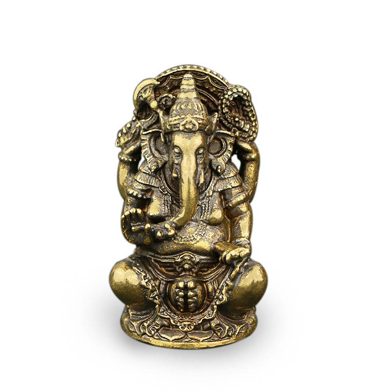 Ganesh Ganpati Elephant Statue Wealth Home Decor - Copper - image 0