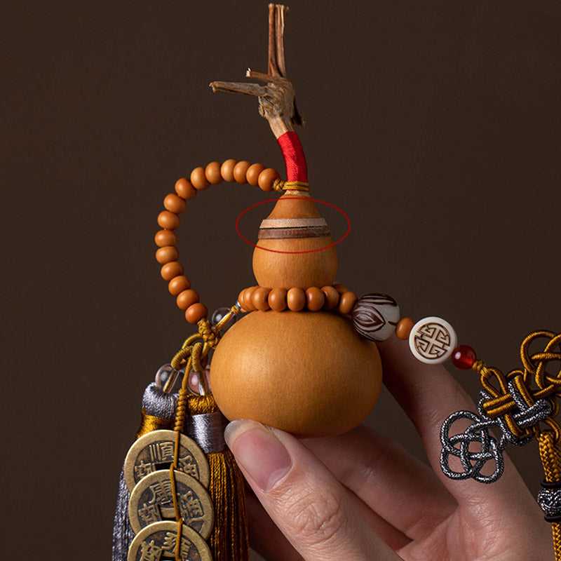 Buddha Stones Feng Shui Coins Gourd Chinese Knot Lucky Coins Five Emperor Money Wealth Tassels Decoration - image 12