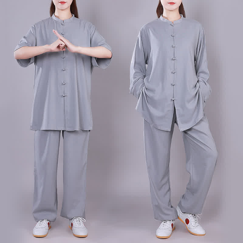 Tai Chi Qigong Meditation Prayer Spiritual Zen Practice Unisex Cotton Linen Clothing Set - image 24