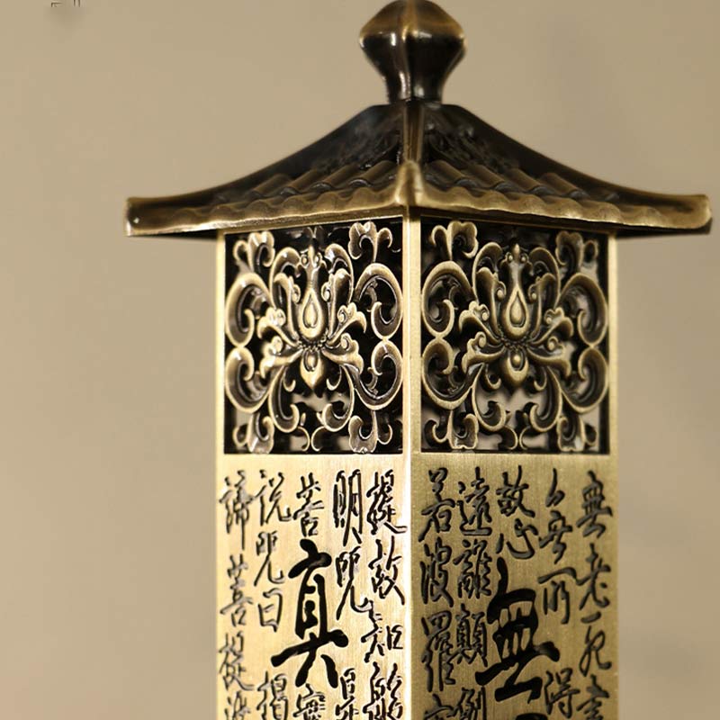 Heart Sutra Alloy Incense Holder Healing Home Decoration Incense Burner - image 3