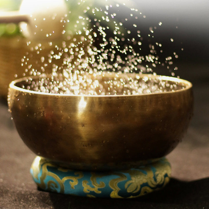 Tibetan Sound Bowl Handcrafted for Healing and Meditation Positive Energy Singing Bowl Set - image 8