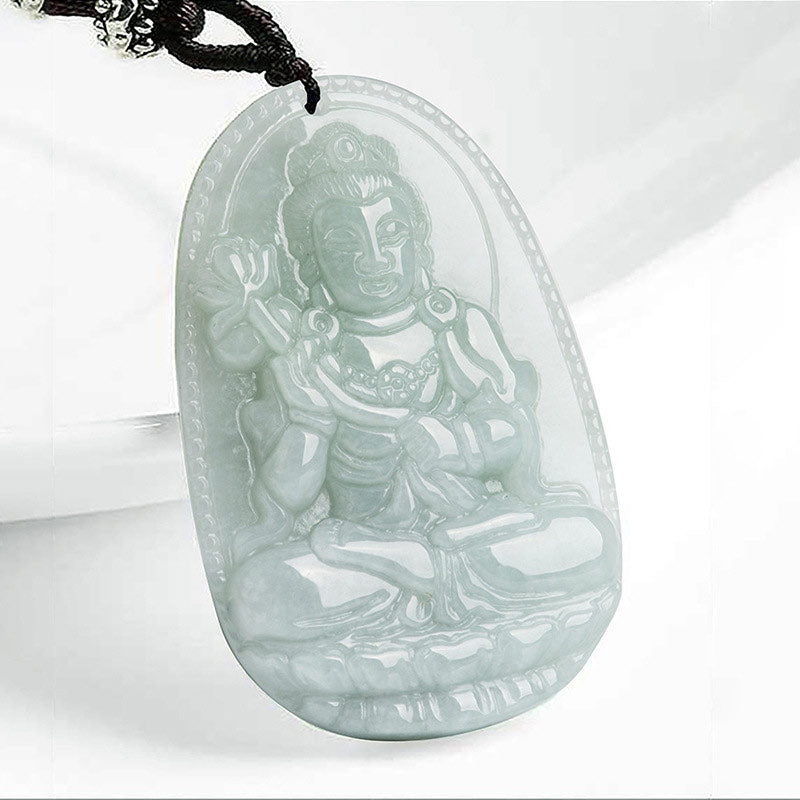 Buddha Stones Chinese Zodiac Natal Buddha Jade Wealth Prosperity Necklace Pendant - Horse - image 11