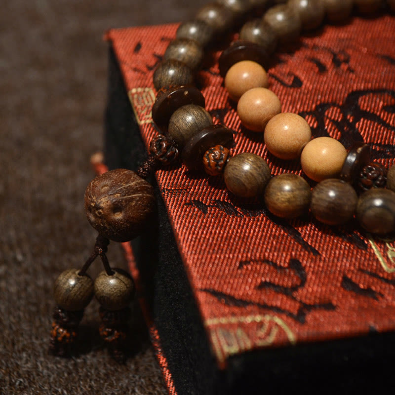 Tibetan Sandalwood Protection Charm Mala Bracelet - image 11