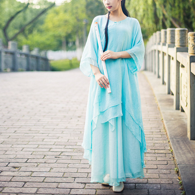 Buddha Stones 3Pcs Yoga Chiffon Clothing Uniform Meditation Zen Practice Women's Set - image 15