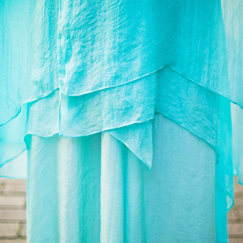 Buddha Stones 3Pcs Yoga Chiffon Clothing Uniform Meditation Zen Practice Women's Set - image 9