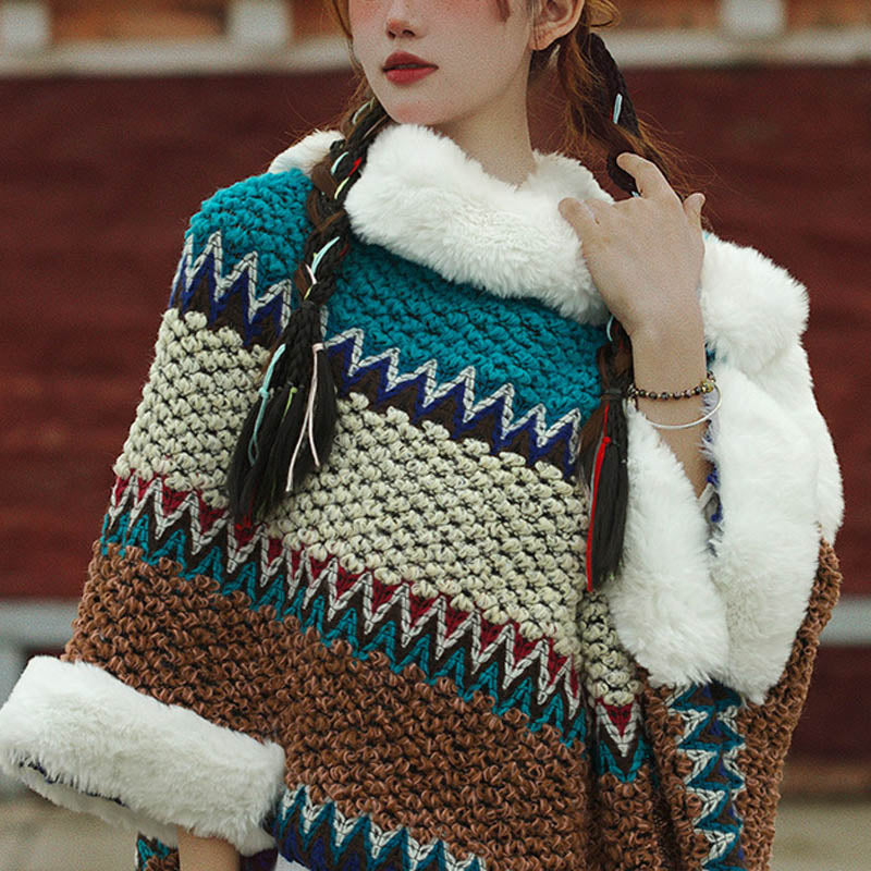 Buddha Stones Tibetan Multicolored Striped Shawl Winter Cozy Travel Scarf Wrap - image 46