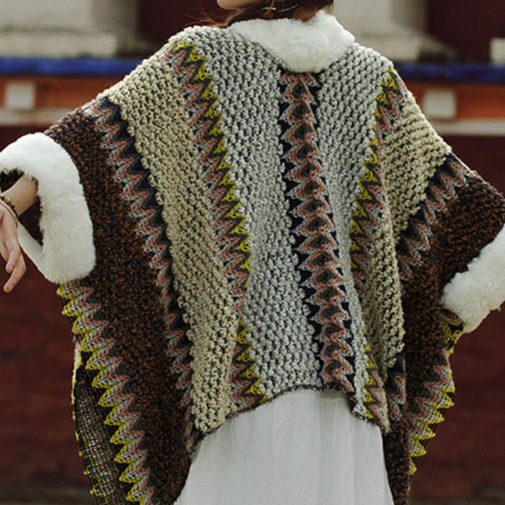 Buddha Stones Tibetan Multicolored Striped Shawl Winter Cozy Travel Scarf Wrap - image 5