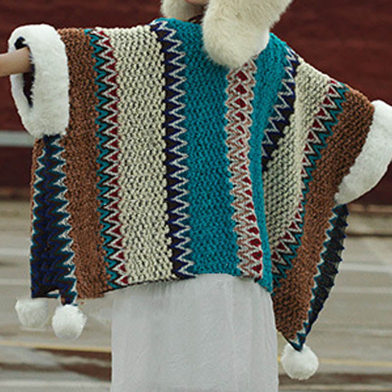 Buddha Stones Tibetan Multicolored Striped Shawl Winter Cozy Travel Scarf Wrap - image 52