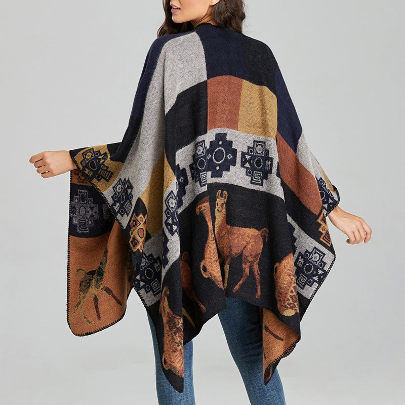 Buddha Stones Tibetan Shawl Deer Vase Geometric Shapes Winter Cozy Travel Scarf Wrap - image 17