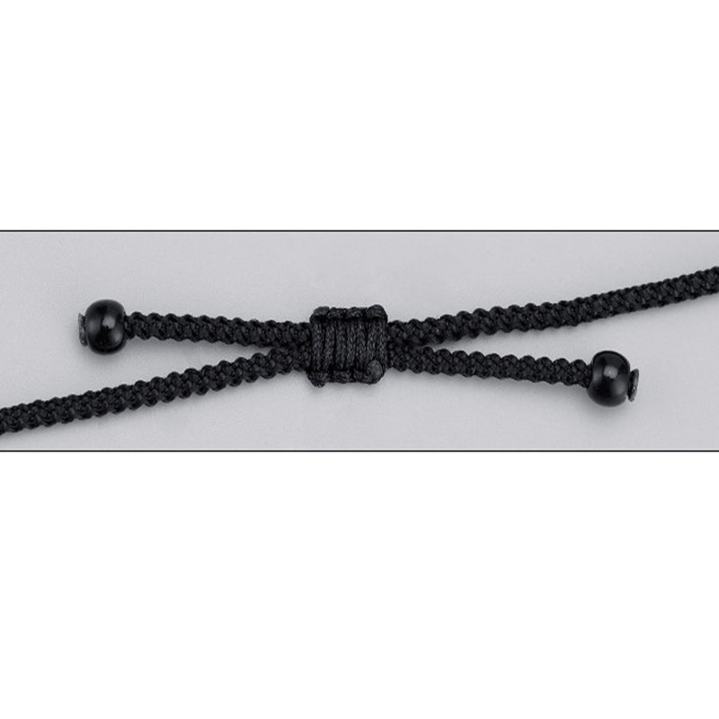 Buddha Stones 999 Sterling Silver Nine-Eye Dzi Bead Pattern Protection Rope Necklace Pendant - image 18