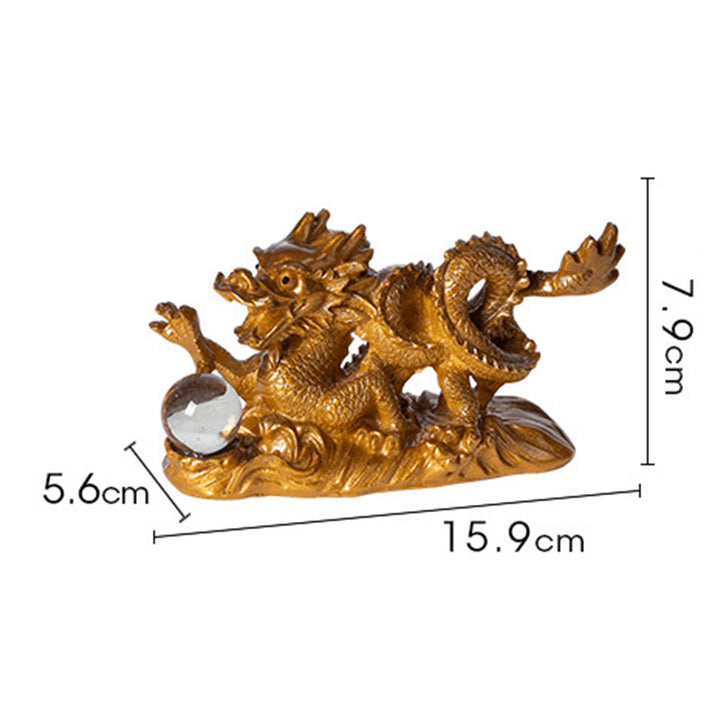 Buddha Stones Year Of The Dragon Color Changing Resin Luck Success Tea Pet Home Figurine Decoration - image 18