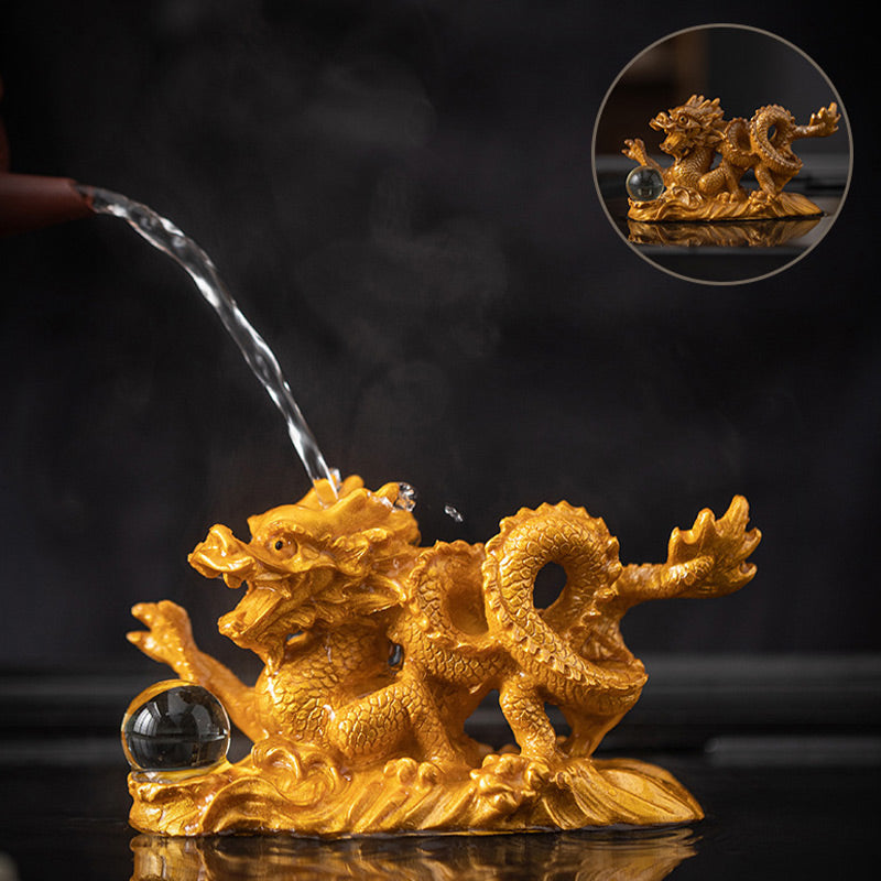 Buddha Stones Year Of The Dragon Color Changing Resin Luck Success Tea Pet Home Figurine Decoration - image 15