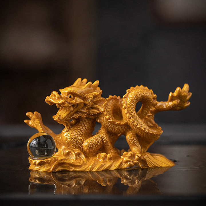 Buddha Stones Year Of The Dragon Color Changing Resin Luck Success Tea Pet Home Figurine Decoration - image 9