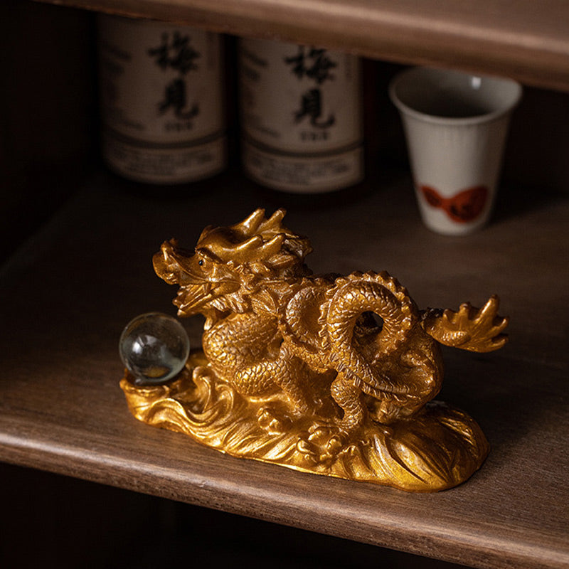Buddha Stones Year Of The Dragon Color Changing Resin Luck Success Tea Pet Home Figurine Decoration - image 13