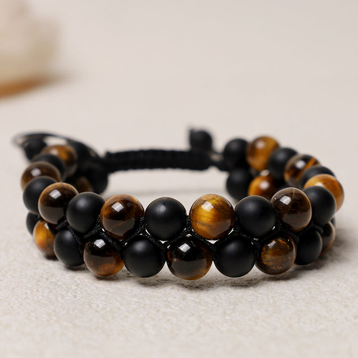 Buddha Stones Protection Tiger's Eye Bracelet - image 2