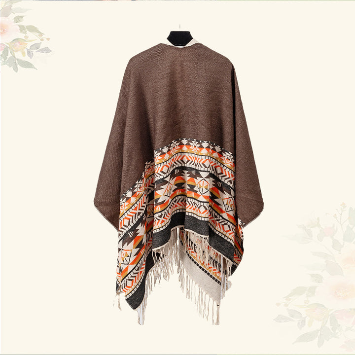 Buddha Stones Tibetan Shawl Colorful Geometry Winter Cozy Travel Scarf Wrap - image 12