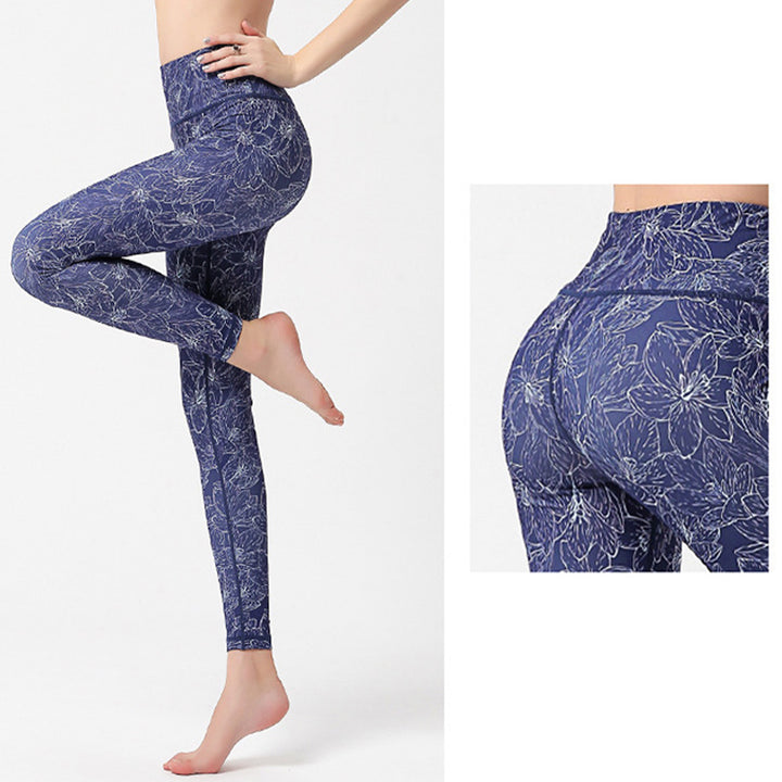 Buddha Stones Flowers Leaves Birds Pants Sports Fitness Yoga Leggings Women's Yoga Pants