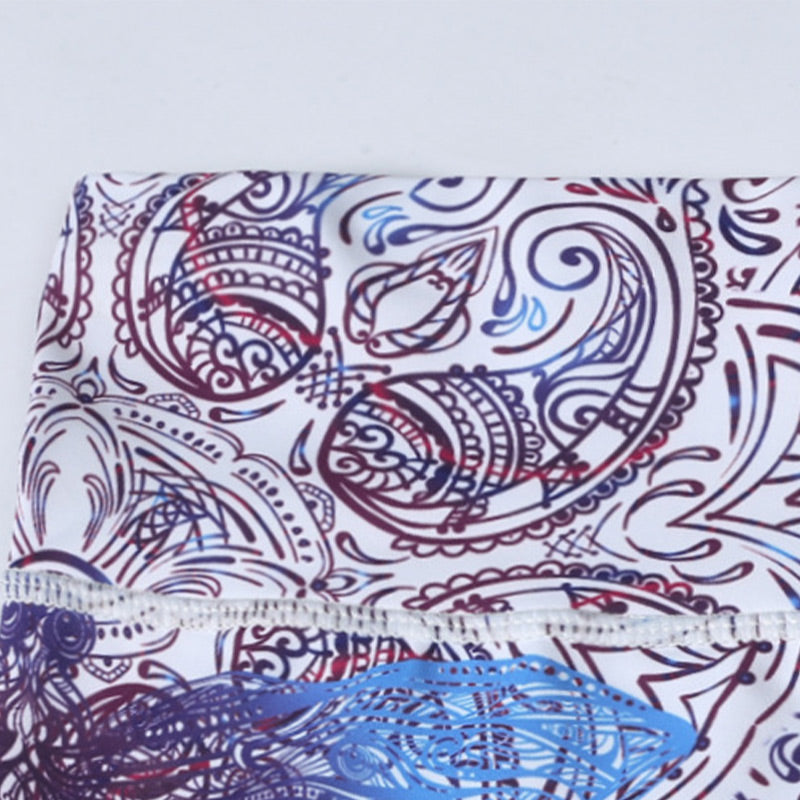 Buddha Stones Flowers Leaves Birds Pants Sports Fitness Yoga Leggings Women's Yoga Pants - image 11