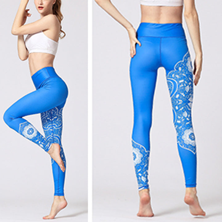 Buddha Stones Lines Weeds Sakura Flowers Black Tree Pants Sports Fitness Yoga Leggings Women's Yoga Pants