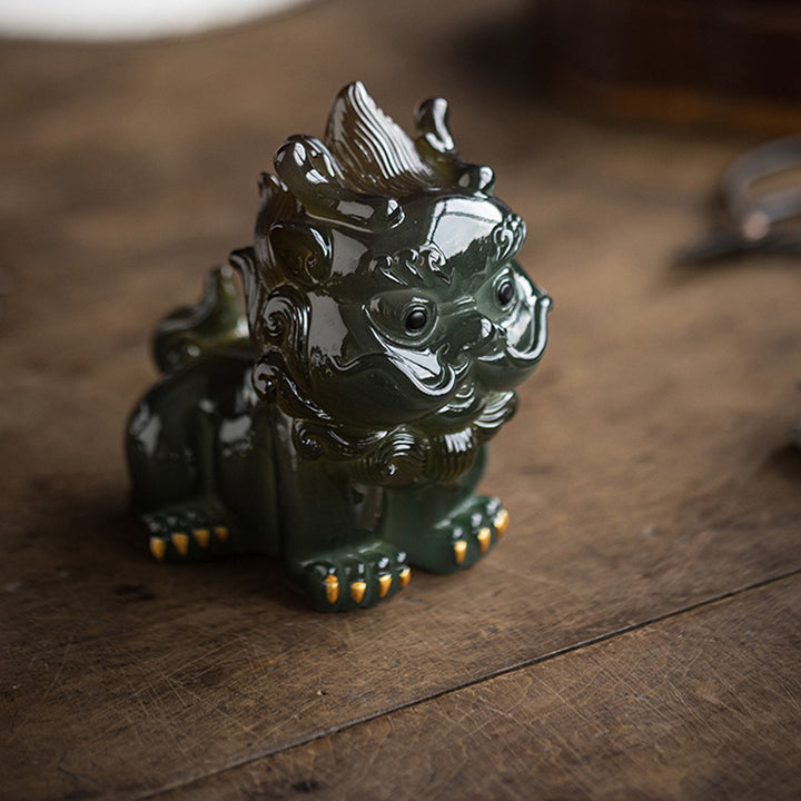 Buddha Stones Color Changing Small PiXiu Resin Tea Pet Wealth Home Figurine Decoration - image 16