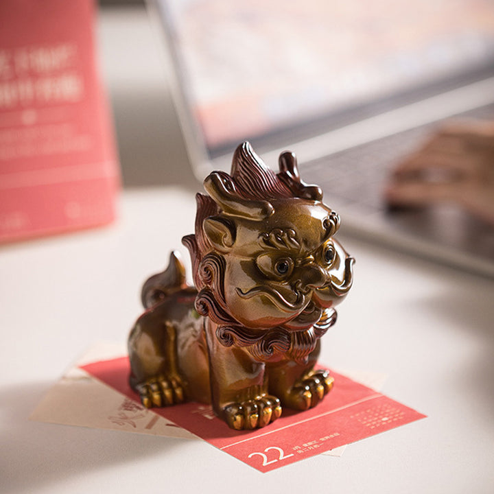 Buddha Stones Color Changing Small PiXiu Resin Tea Pet Wealth Home Figurine Decoration - image 4