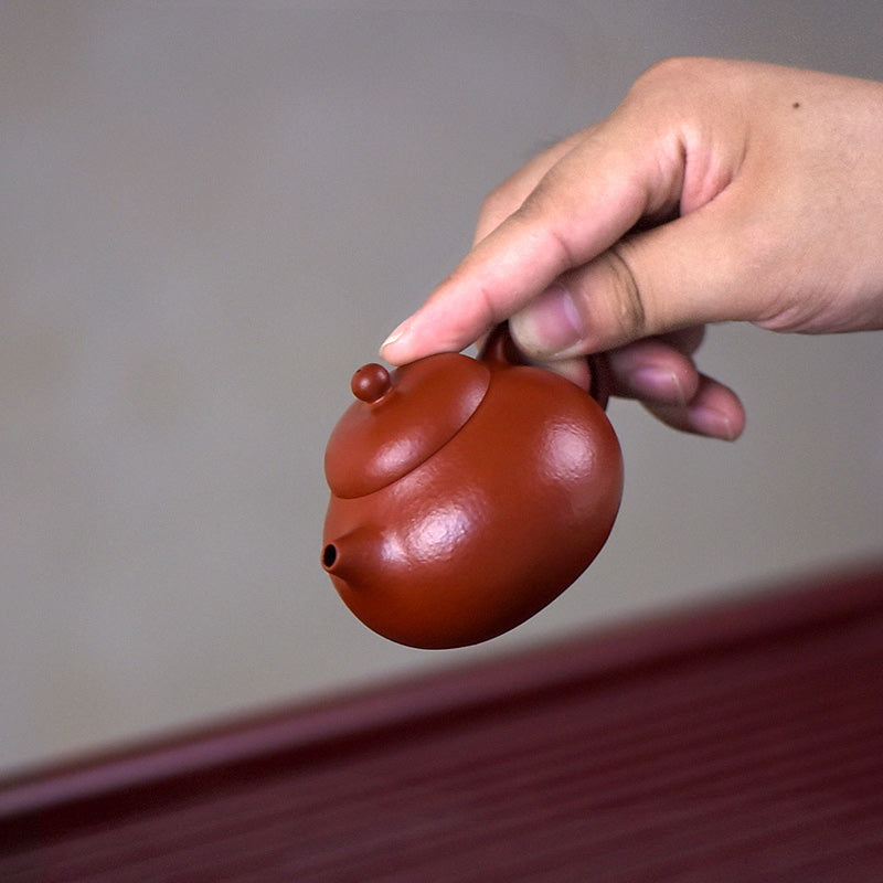 Buddha Stones Yixing All Handmade Wen Dan Brown Purple Clay Kung Fu Teapot - image 3