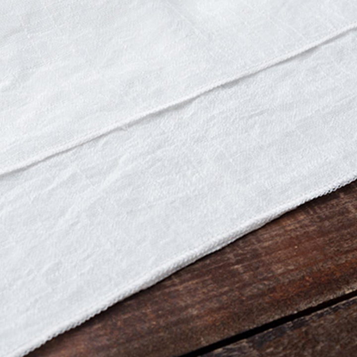 Buddha Stones 2Pcs Simple Design White Top Pants Meditation Yoga Zen Tai Chi Cotton Linen Clothing Women's Set - image 16