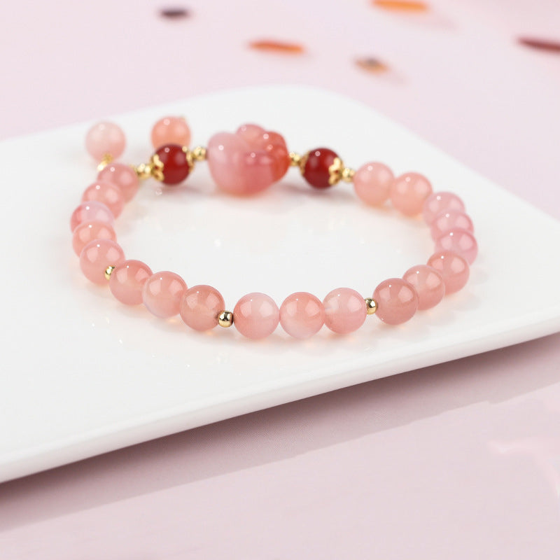 Buddha Stones Natural Yanyuan Agate Cat Claw Paw Positive Bracelet - image 4