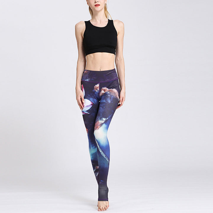 Buddha Stones Lotus Flower Print Design Pants Sports Fitness Yoga Leggings Women's Yoga Pants - image 23