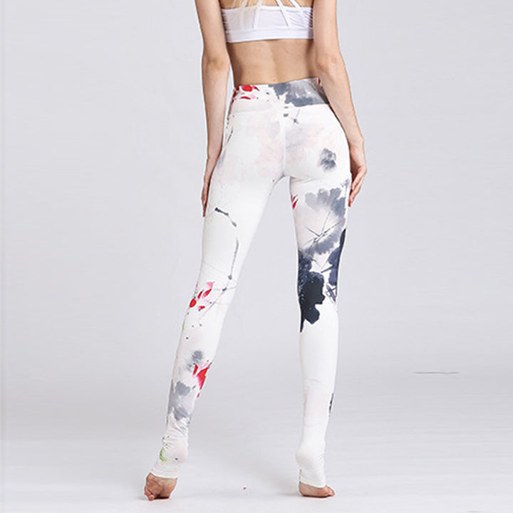 Buddha Stones Lotus Flower Print Design Pants Sports Fitness Yoga Leggings Women's Yoga Pants - image 29