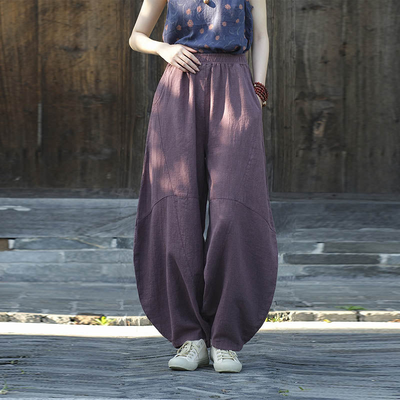 Buddha Stones Pants Harem Trousers Loose Zen Yoga Tai Chi Women's Pants - image 5