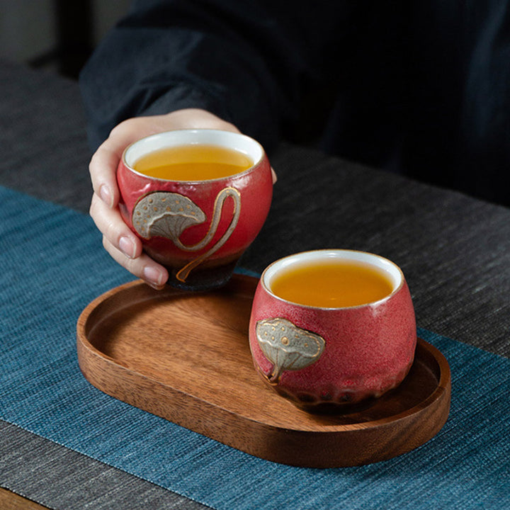 Buddha Stones Lotus Pod Engraved Teacup Kung Fu Tea Cup - image 11