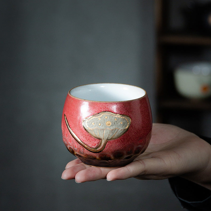 Buddha Stones Lotus Pod Engraved Teacup Kung Fu Tea Cup - image 10