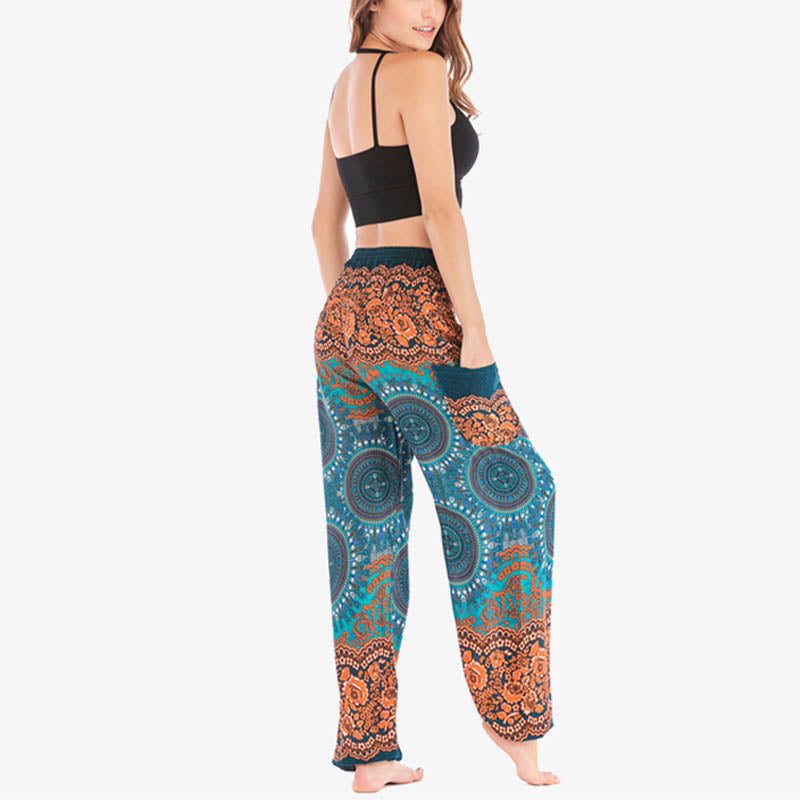 Buddha Stones Boho Loose Harem Trousers Women's Yoga Pants - image 42