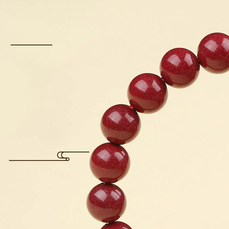 Buddha Stones 925 Sterling Silver Natural Cinnabar Four Beasts Blessing Bracelet - image 17