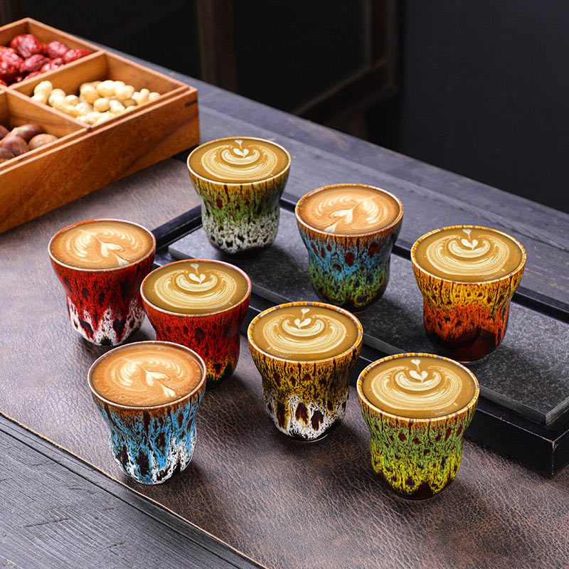 Buddha Stones Vintage Kiln Change Design Ceramic Coffee Mug Tea Cup 150ml - image 0
