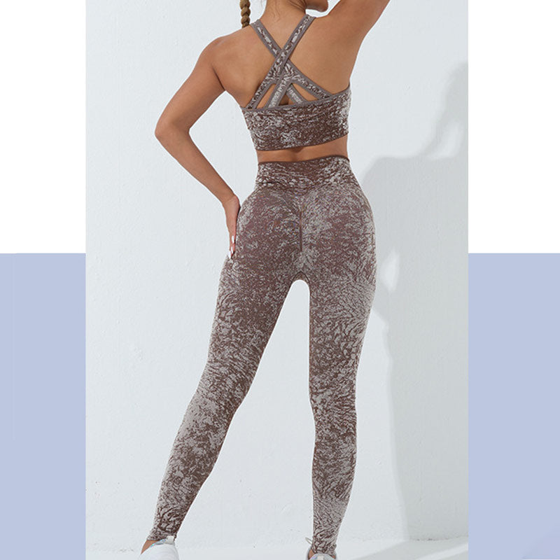 Buddha Stones Seamless Fitness Crop Tank Top High Waist Leggings Pants Sports Gym Yoga Outfits - image 14