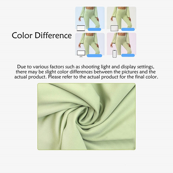 Buddha Stones Long Sleeve Backless Strap Top Bra Flare Pants Fitness Yoga Outfit - image 7