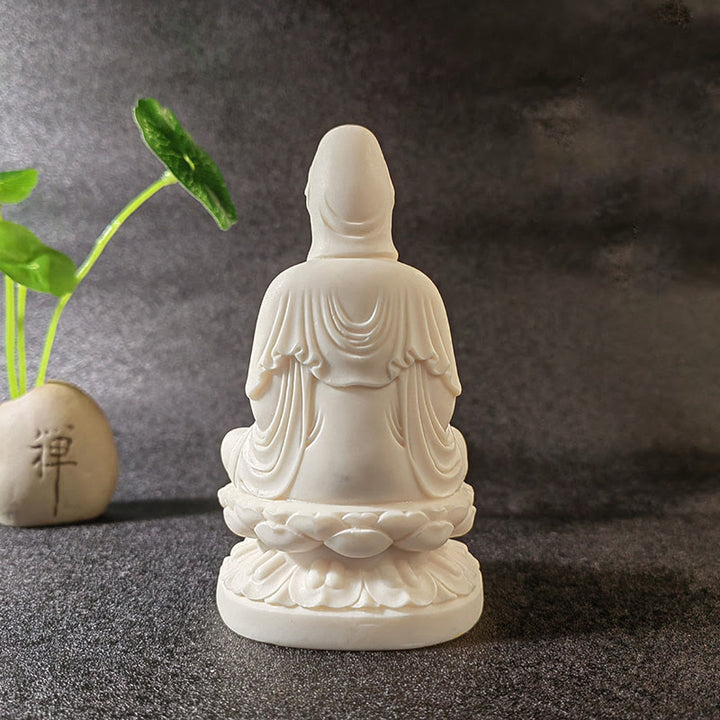 Buddha Stones Mini Ivory Fruit Tathagata Buddha Lotus Kwan Yin Avalokitesvara Manjusri Samantabhadra Serenity Desk Decoration - image 15
