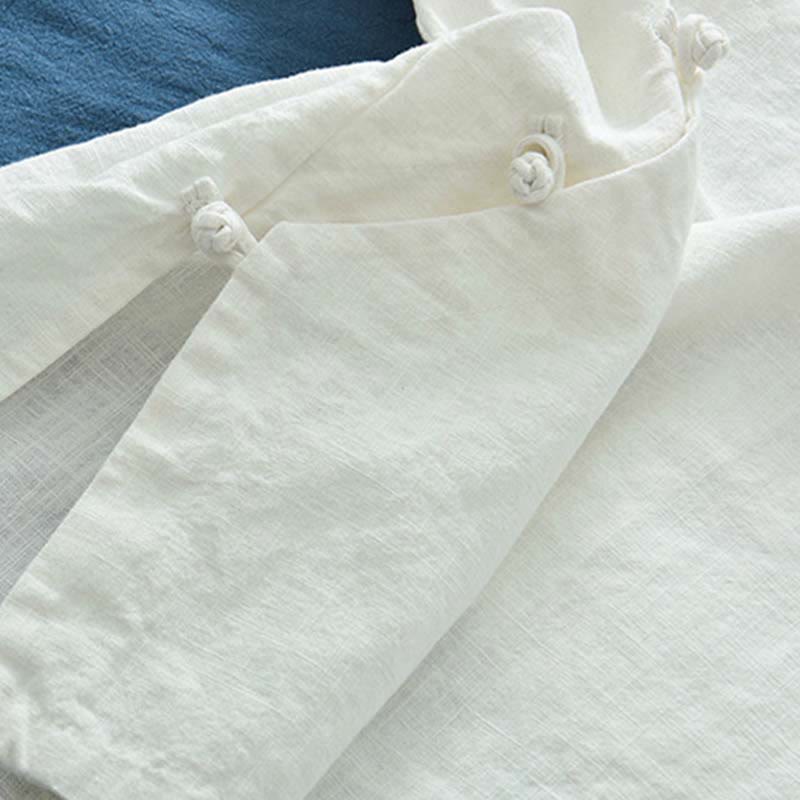 Buddha Stones Ramie Linen Blouse Women Shirt Top Chinese Hanfu Style Clothing - image 21