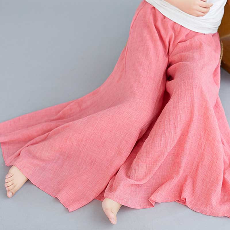 Buddha Stones Women Casual Loose Cotton Linen Wide Leg Pants For Yoga Dance - image 20
