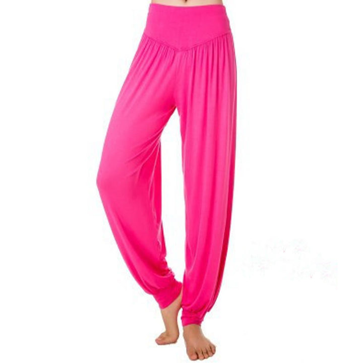 Buddha Stones Solid Color Modal Yoga Dance Long Harem Pants