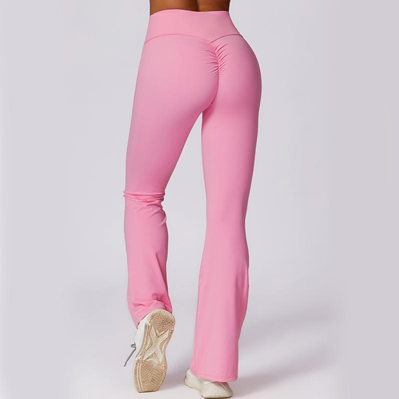 Buddha Stones High Waist Flare Pants For Sports Fitness Yoga