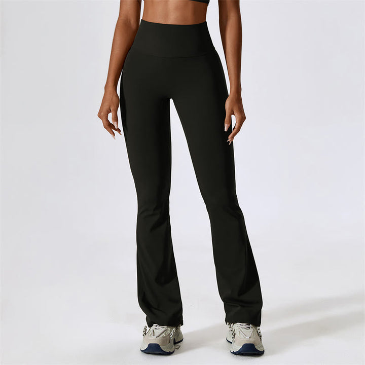 Buddha Stones High Waist Flare Pants For Sports Fitness Yoga