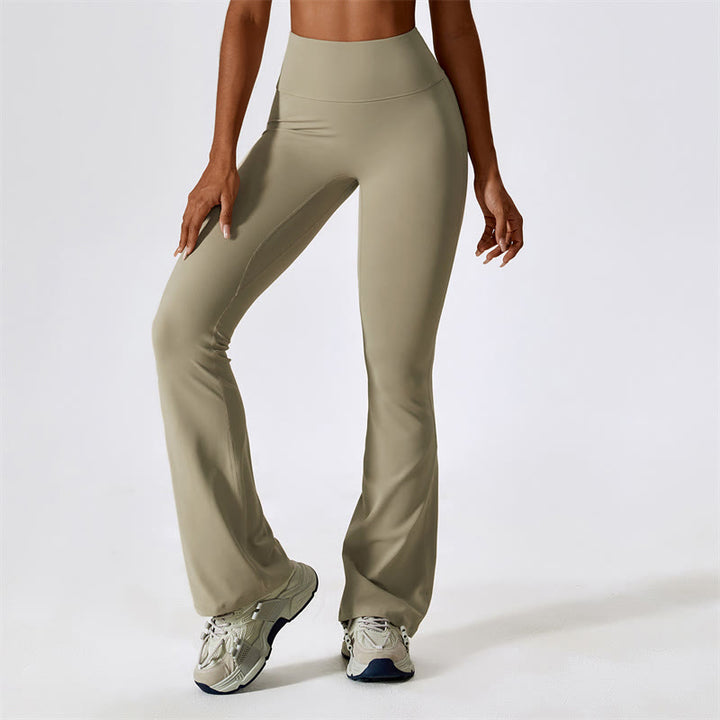 Buddha Stones High Waist Flare Pants For Sports Fitness Yoga