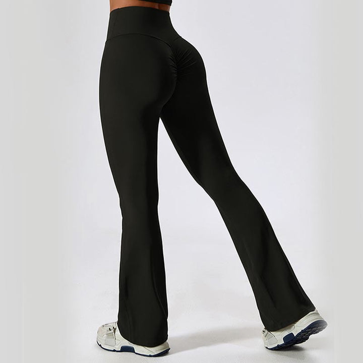 Buddha Stones High Waist Flare Pants For Sports Fitness Yoga