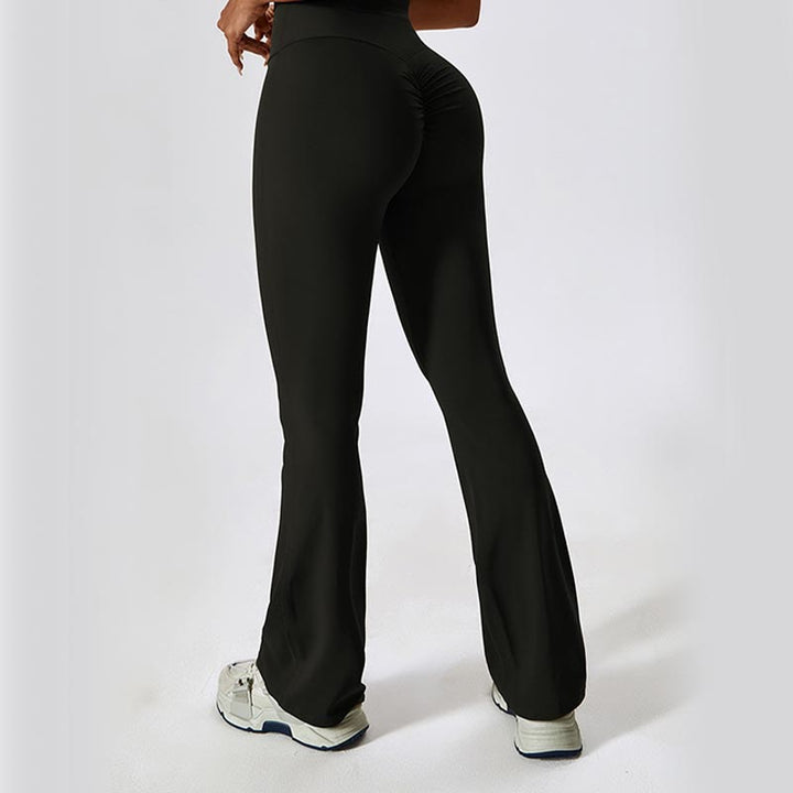 Buddha Stones High Waist Flare Pants For Sports Fitness Yoga