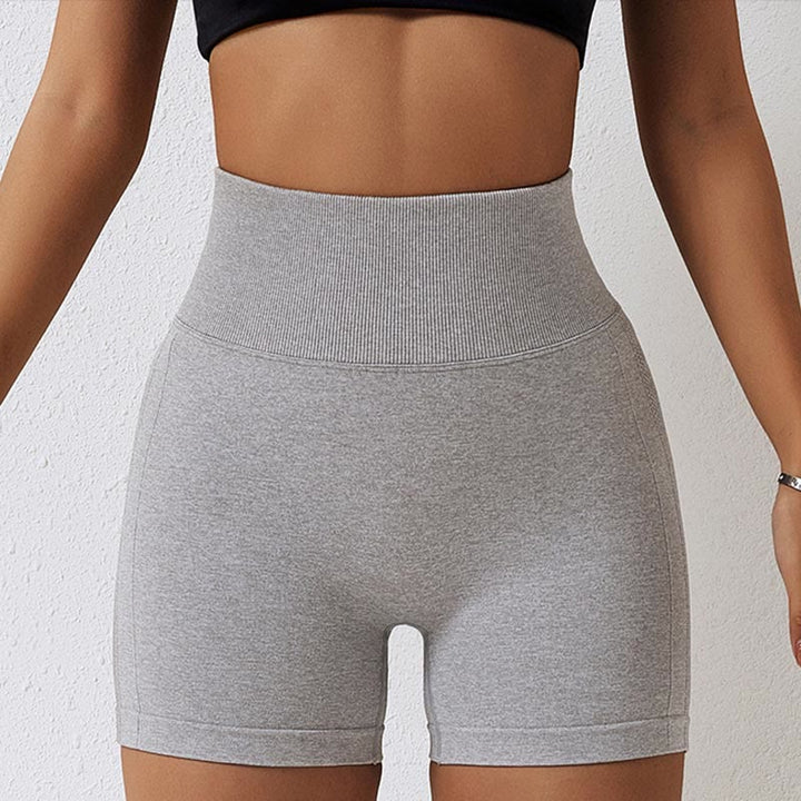 Buddha Stones Women Seamless Sports Fitness High Waist Yoga Workout Shorts