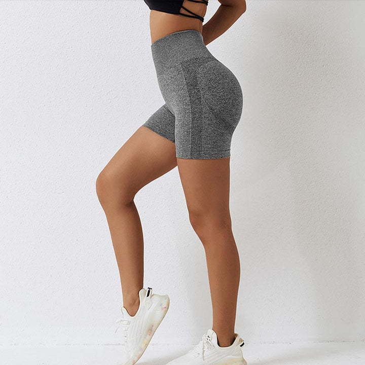 Buddha Stones Women Seamless Sports Fitness High Waist Yoga Workout Shorts