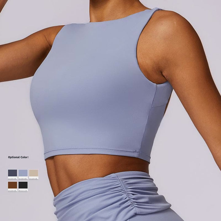 Buddha Stones Sleeveless Backless Strap Tank Top Bra Flared Pants Sports Fitness Yoga - image 7